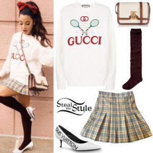 gabi demartino red gucci sweatshirt|Gabi DeMartino: Tennis Sweatshirt, Plaid Skirt .